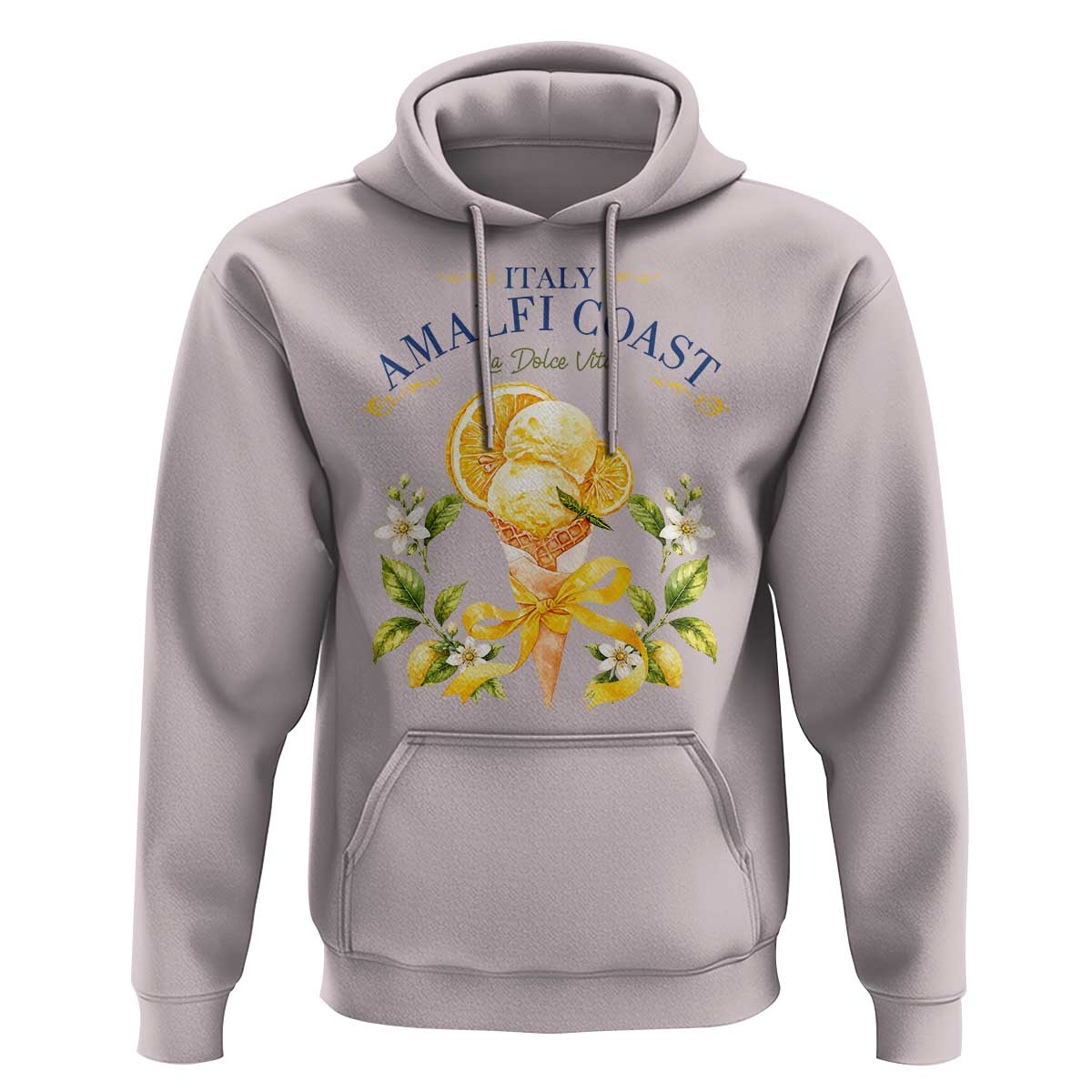 Amalfi Coast Limoncello Gelato Hoodie La Dolce Vita Italy Lemon Dessert Summer