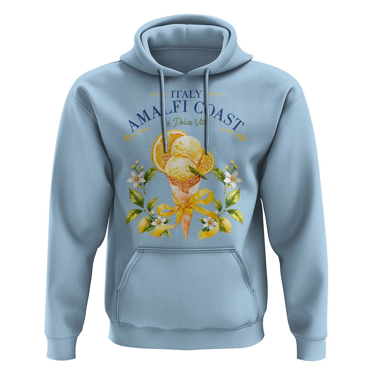 Amalfi Coast Limoncello Gelato Hoodie La Dolce Vita Italy Lemon Dessert Summer