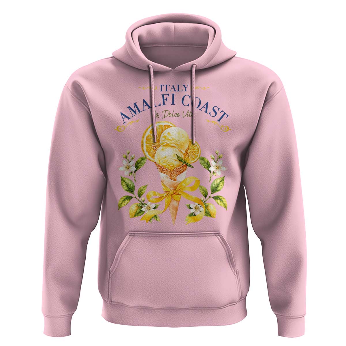 Amalfi Coast Limoncello Gelato Hoodie La Dolce Vita Italy Lemon Dessert Summer