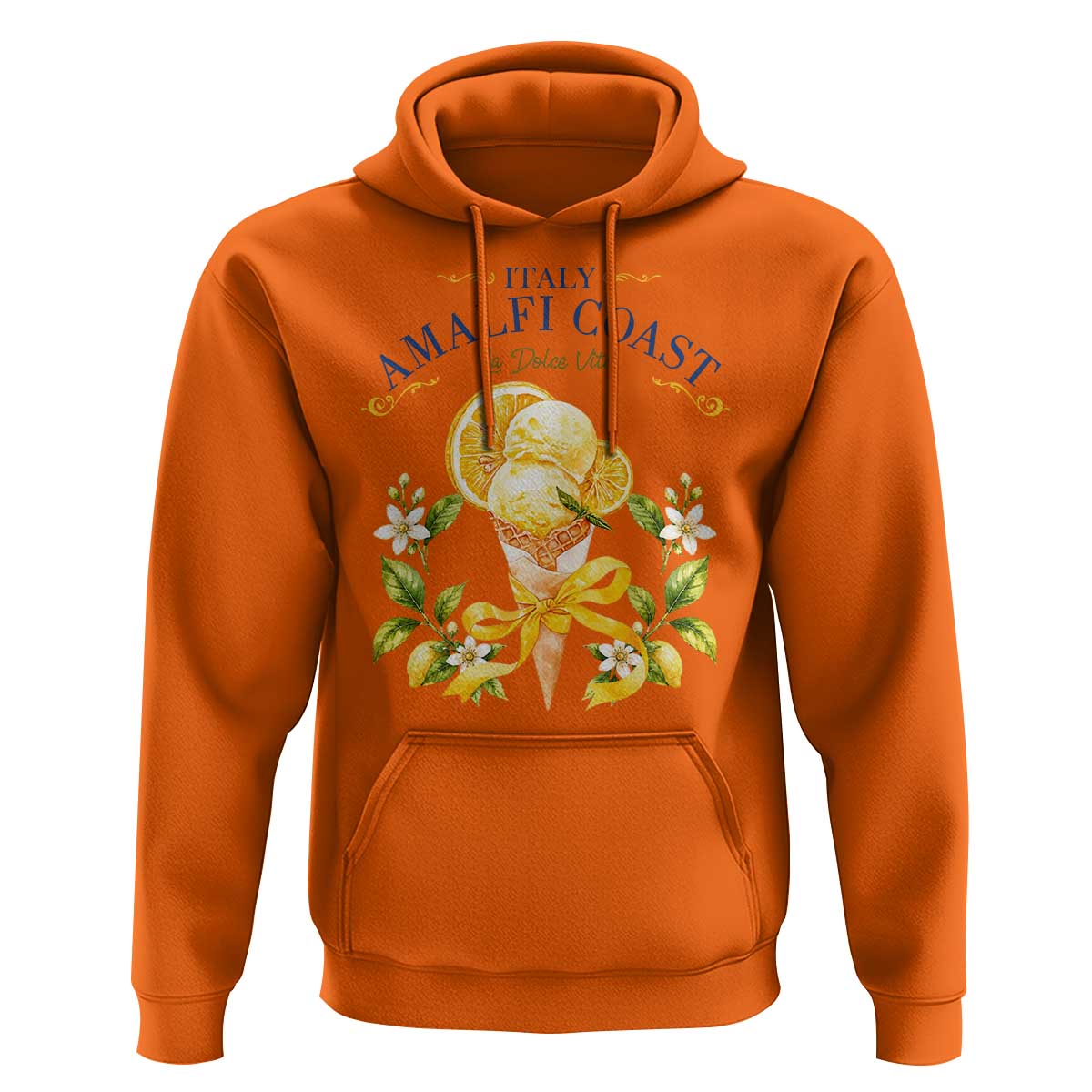 Amalfi Coast Limoncello Gelato Hoodie La Dolce Vita Italy Lemon Dessert Summer