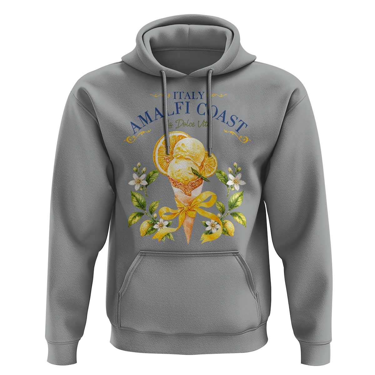 Amalfi Coast Limoncello Gelato Hoodie La Dolce Vita Italy Lemon Dessert Summer