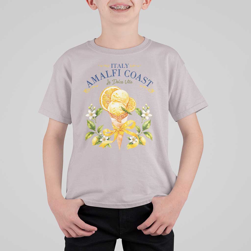 Amalfi Coast Limoncello Gelato T Shirt For Kid La Dolce Vita Italy Lemon Dessert Summer
