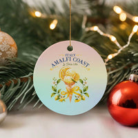 Amalfi Coast Limoncello Gelato Ceramic Ornament La Dolce Vita Italy Lemon Dessert Summer