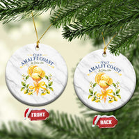 Amalfi Coast Limoncello Gelato Ceramic Ornament La Dolce Vita Italy Lemon Dessert Summer