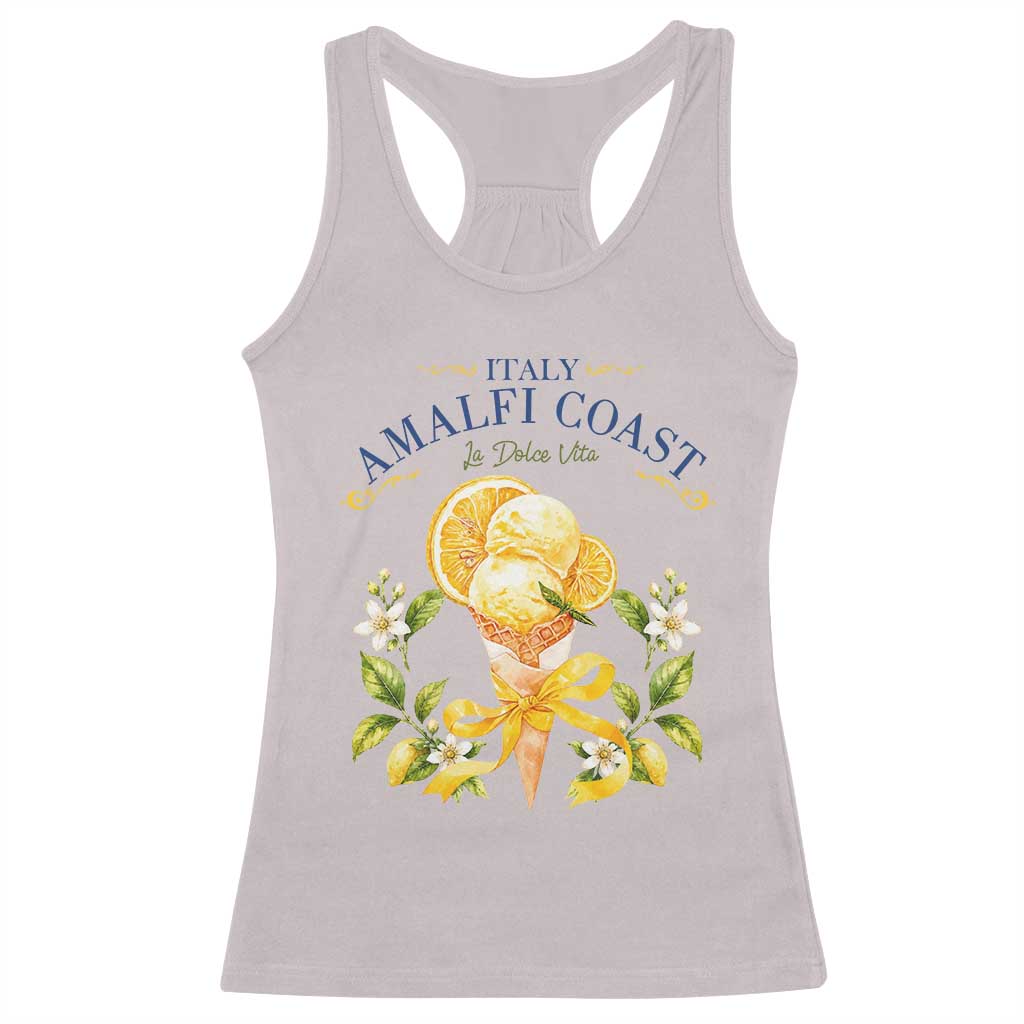 Amalfi Coast Limoncello Gelato Racerback Tank Top La Dolce Vita Italy Lemon Dessert Summer