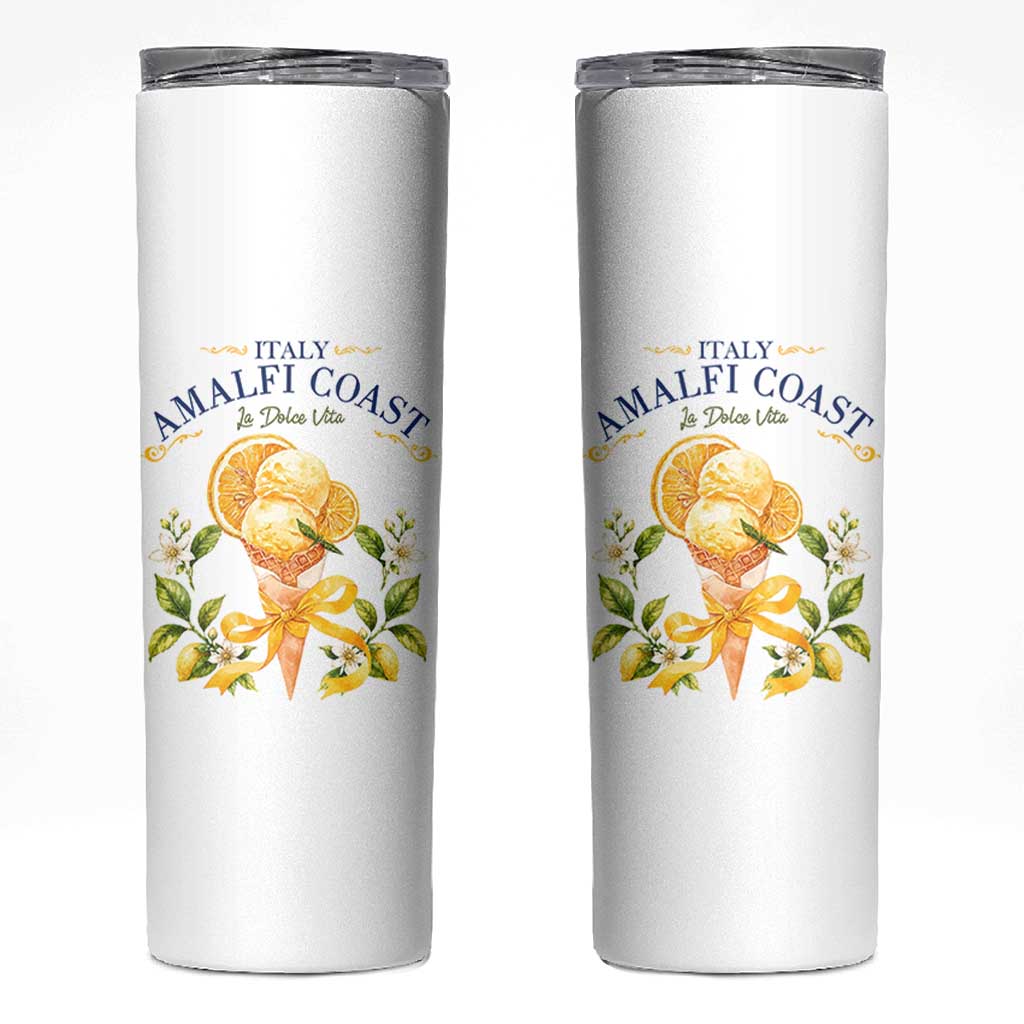 Amalfi Coast Limoncello Gelato Skinny Tumbler La Dolce Vita Italy Lemon Dessert Summer