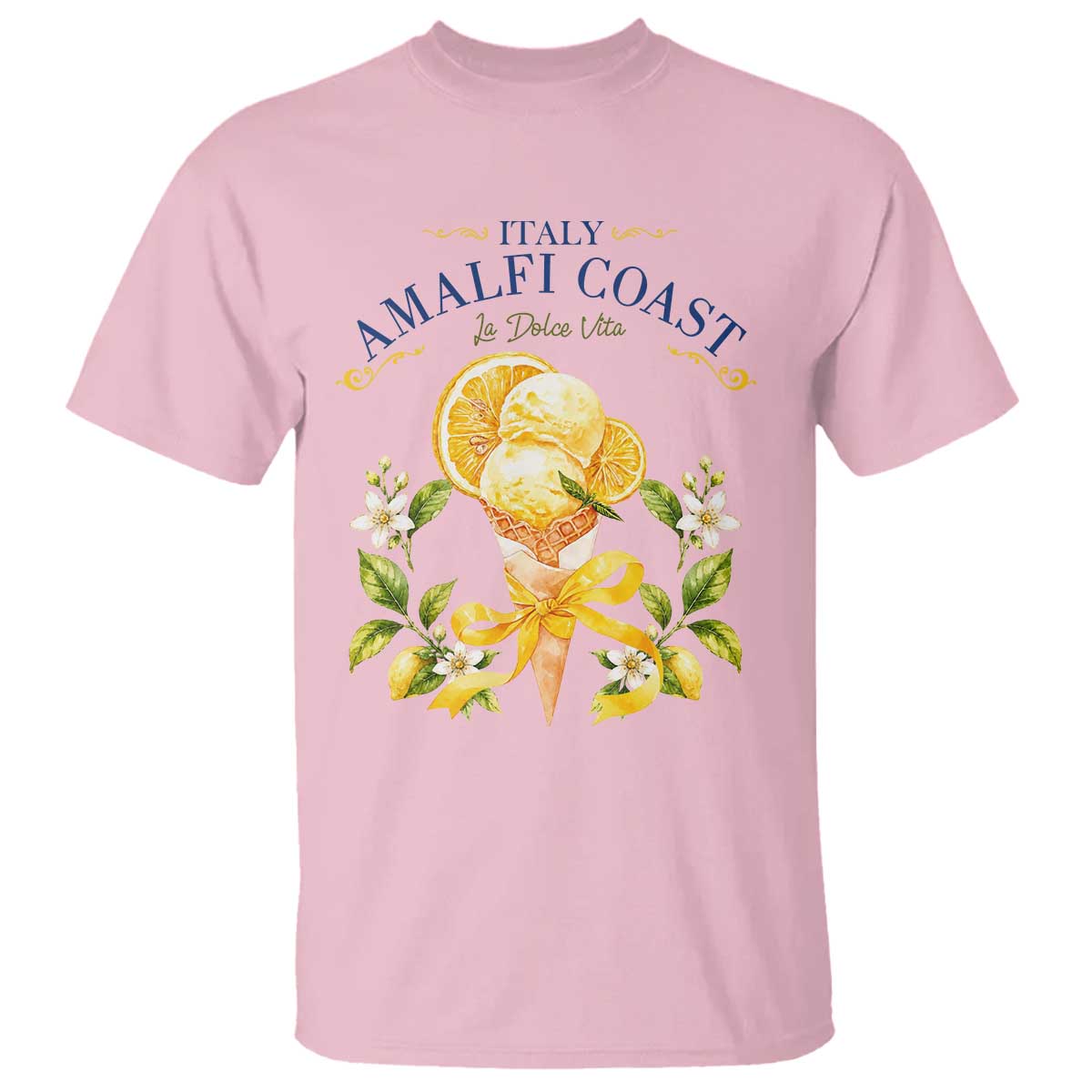 Amalfi Coast Limoncello Gelato T Shirt La Dolce Vita Italy Lemon Dessert Summer
