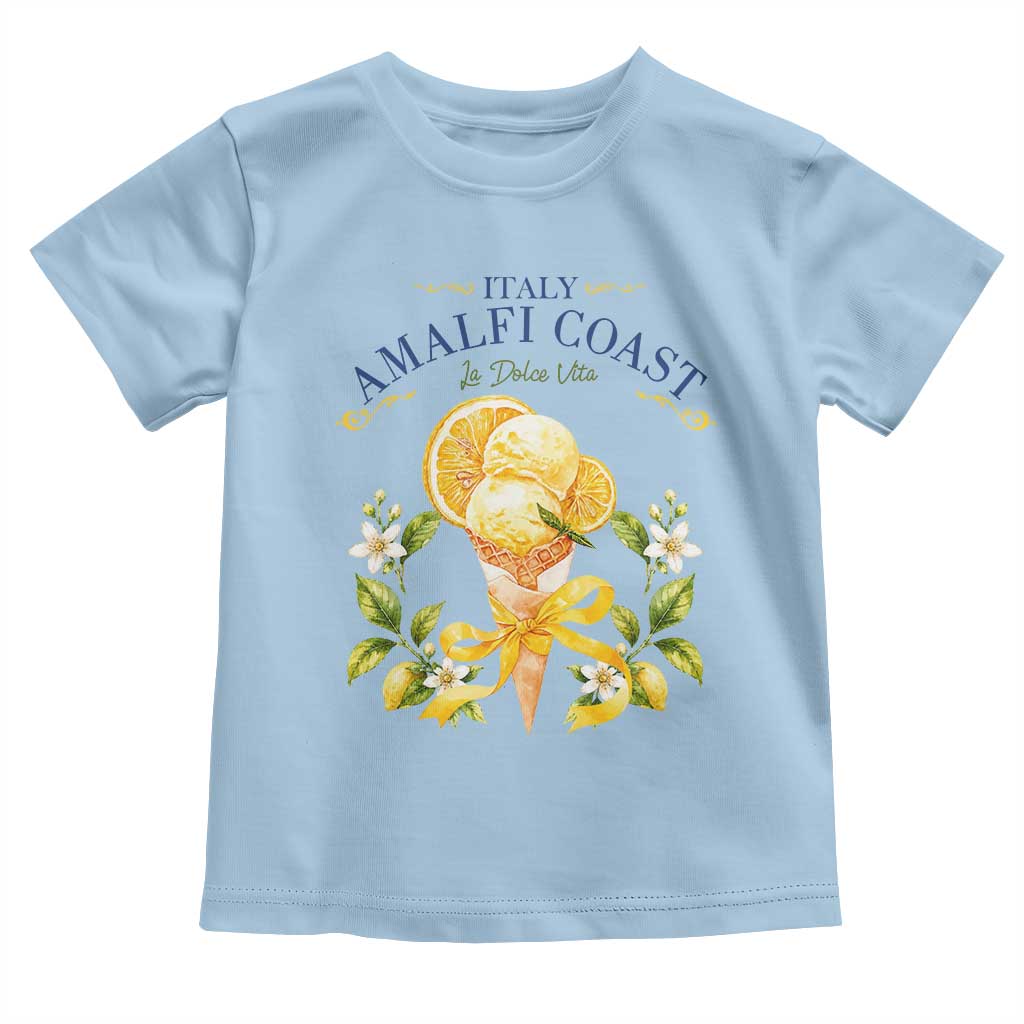 Amalfi Coast Limoncello Gelato Toddler T Shirt La Dolce Vita Italy Lemon Dessert Summer
