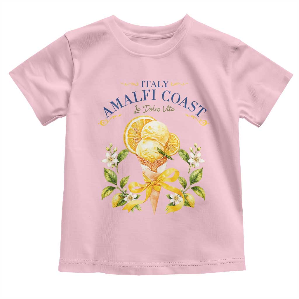Amalfi Coast Limoncello Gelato Toddler T Shirt La Dolce Vita Italy Lemon Dessert Summer