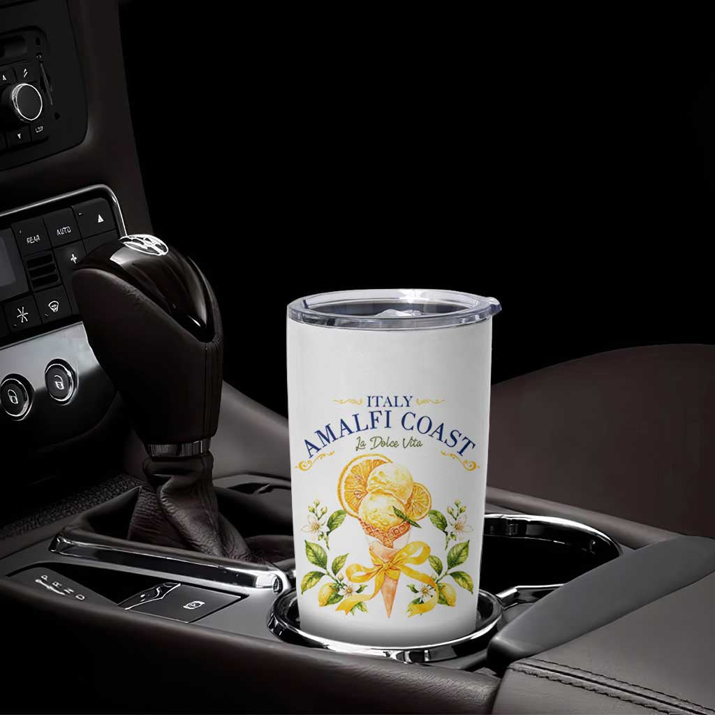 Amalfi Coast Limoncello Gelato Tumbler Cup La Dolce Vita Italy Lemon Dessert Summer