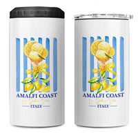 Amalfi Coast Italy Lemon Gelato 4 in 1 Can Cooler Tumbler La Dolce Vita Citrus Summer Travel Vintage Coastal