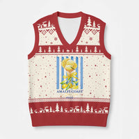 Amalfi Coast Italy Lemon Gelato V-Neck Knit Sweater Vest La Dolce Vita Citrus Summer Travel Vintage Coastal