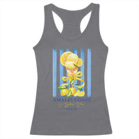 Amalfi Coast Italy Lemon Gelato Racerback Tank Top La Dolce Vita Citrus Summer Travel Vintage Coastal
