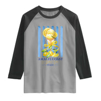 Amalfi Coast Italy Lemon Gelato Raglan Shirt La Dolce Vita Citrus Summer Travel Vintage Coastal
