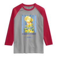 Amalfi Coast Italy Lemon Gelato Raglan Shirt La Dolce Vita Citrus Summer Travel Vintage Coastal