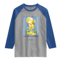 Amalfi Coast Italy Lemon Gelato Raglan Shirt La Dolce Vita Citrus Summer Travel Vintage Coastal