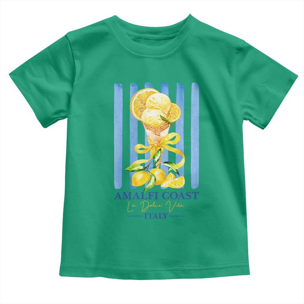 Amalfi Coast Italy Lemon Gelato Toddler T Shirt La Dolce Vita Citrus Summer Travel Vintage Coastal