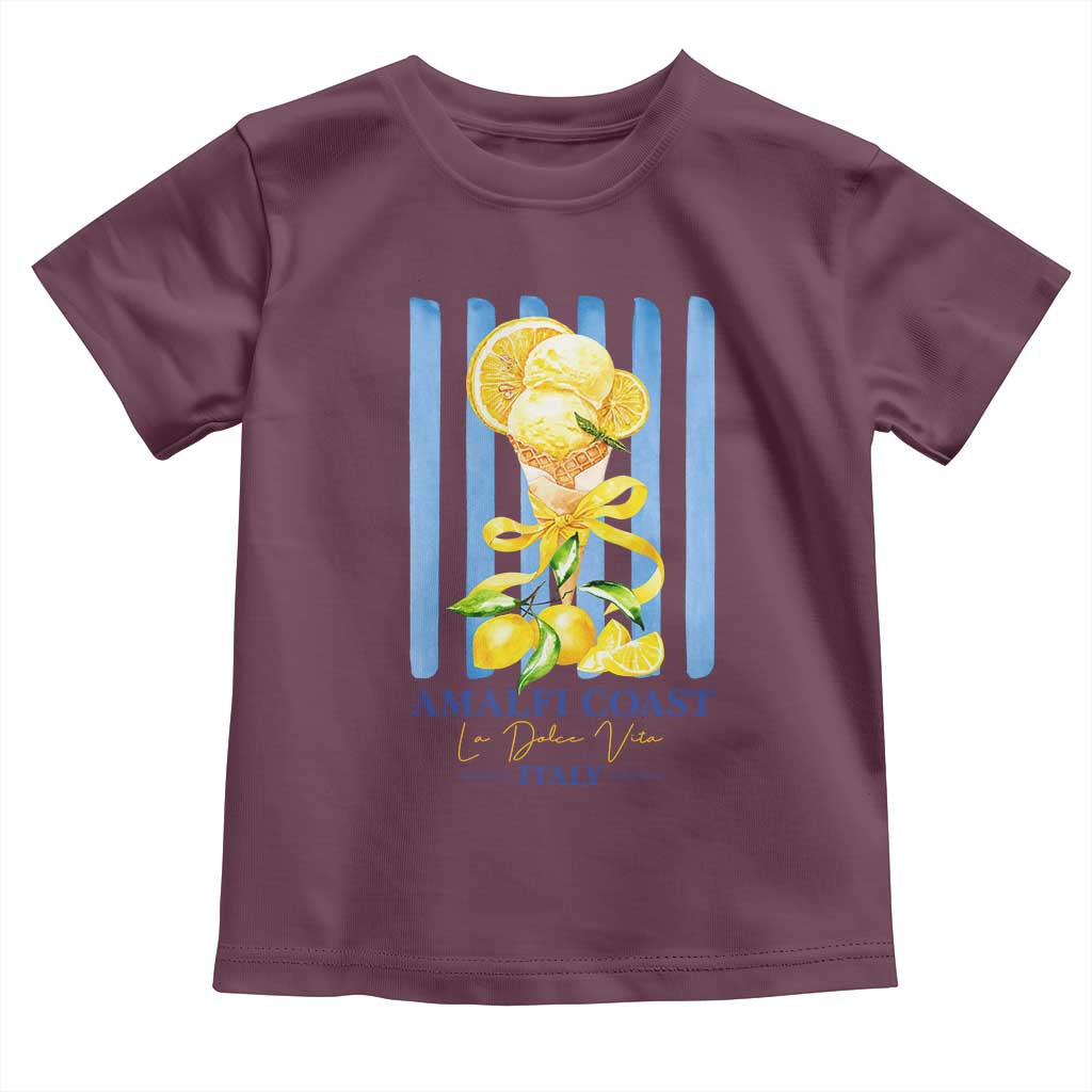 Amalfi Coast Italy Lemon Gelato Toddler T Shirt La Dolce Vita Citrus Summer Travel Vintage Coastal