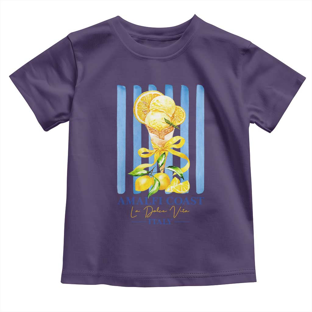 Amalfi Coast Italy Lemon Gelato Toddler T Shirt La Dolce Vita Citrus Summer Travel Vintage Coastal