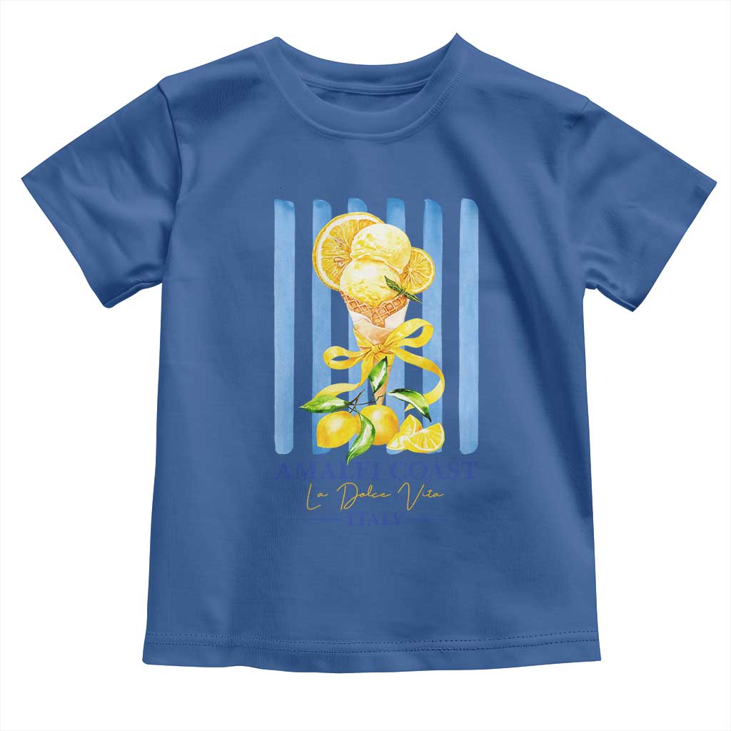Amalfi Coast Italy Lemon Gelato Toddler T Shirt La Dolce Vita Citrus Summer Travel Vintage Coastal