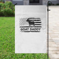 Goat Daddy Garden Flag Funny Fathers Day Presents For Goat Dad US Flag