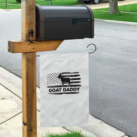 Goat Daddy Garden Flag Funny Fathers Day Presents For Goat Dad US Flag