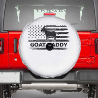 Goat Daddy Spare Tire Cover Funny Fathers Day Presents For Goat Dad US Flag