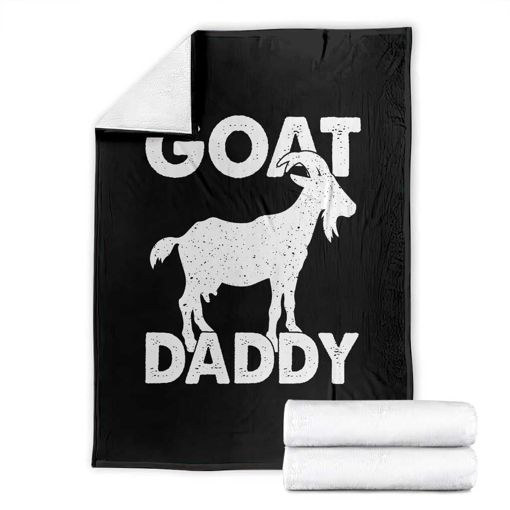 Goat Daddy Throw Blanket Funny Fathers Day Presents For Goat Dad