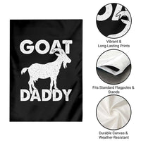 Goat Daddy Garden Flag Funny Fathers Day Presents For Goat Dad