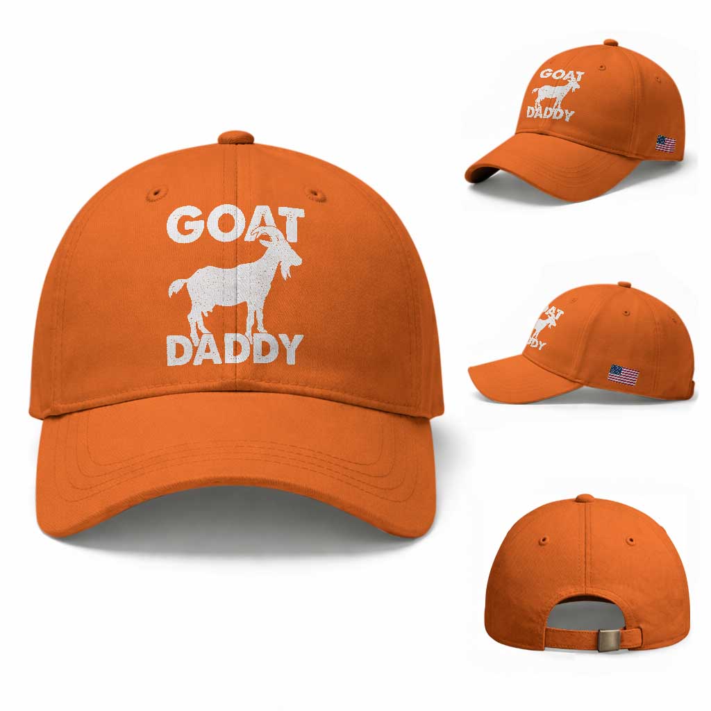 Goat Daddy Baseball Cap Funny Fathers Day Presents For Goat Dad