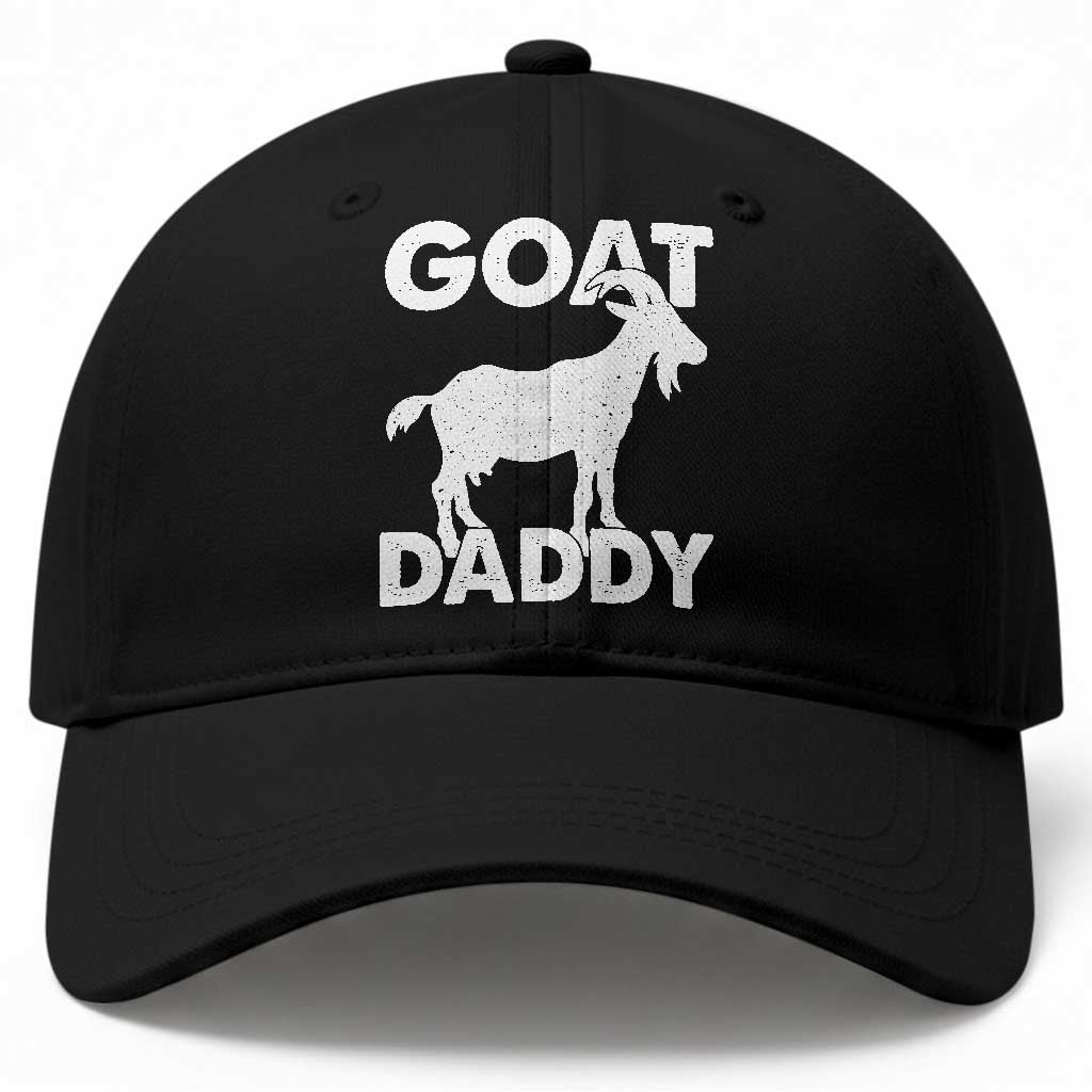Goat Daddy Baseball Cap Funny Fathers Day Presents For Goat Dad