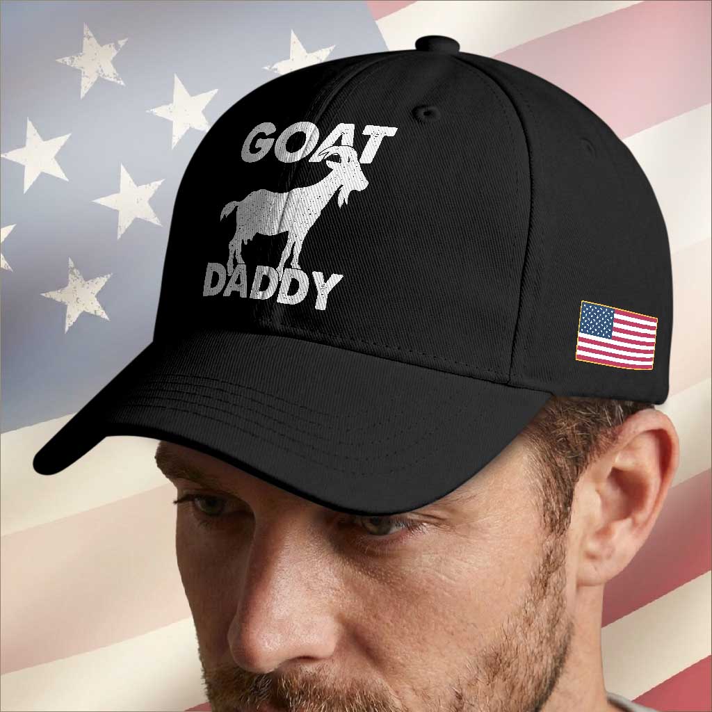 Goat Daddy Baseball Cap Funny Fathers Day Presents For Goat Dad