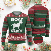 Goat Daddy Ugly Christmas Sweater Funny Fathers Day Presents For Goat Dad