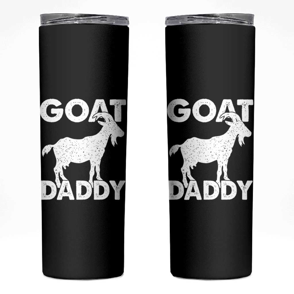 Goat Daddy Skinny Tumbler Funny Fathers Day Presents For Goat Dad