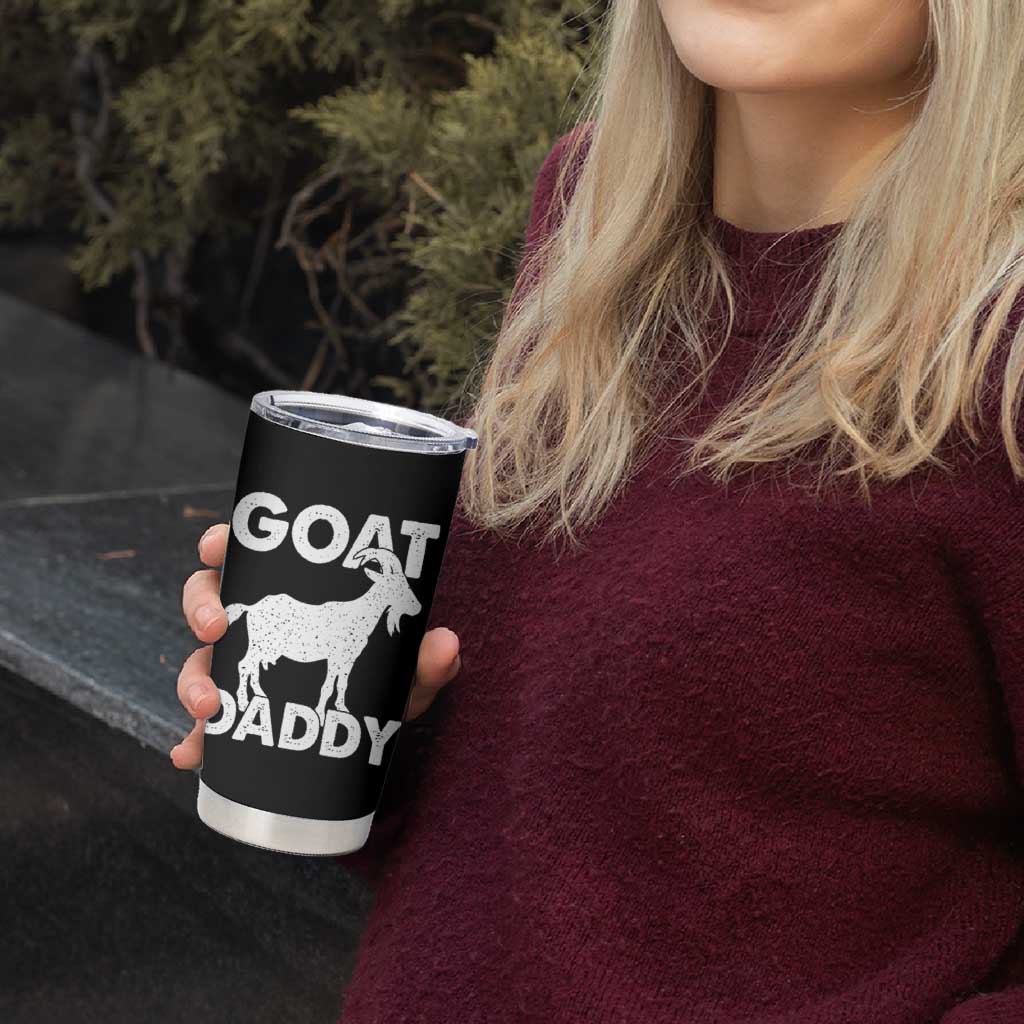 Goat Daddy Tumbler Cup Funny Fathers Day Presents For Goat Dad