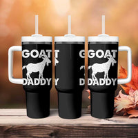 Goat Daddy Tumbler With Handle Funny Fathers Day Presents For Goat Dad