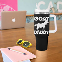 Goat Daddy Tumbler With Handle Funny Fathers Day Presents For Goat Dad