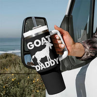 Goat Daddy Tumbler With Handle Funny Fathers Day Presents For Goat Dad