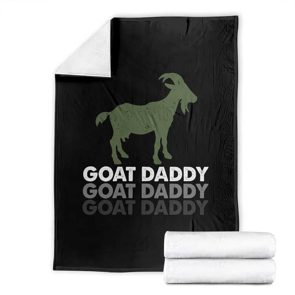 Funny Dad Throw Blanket Funny Goat Daddy Fathers Day Presents For Goat Lovers