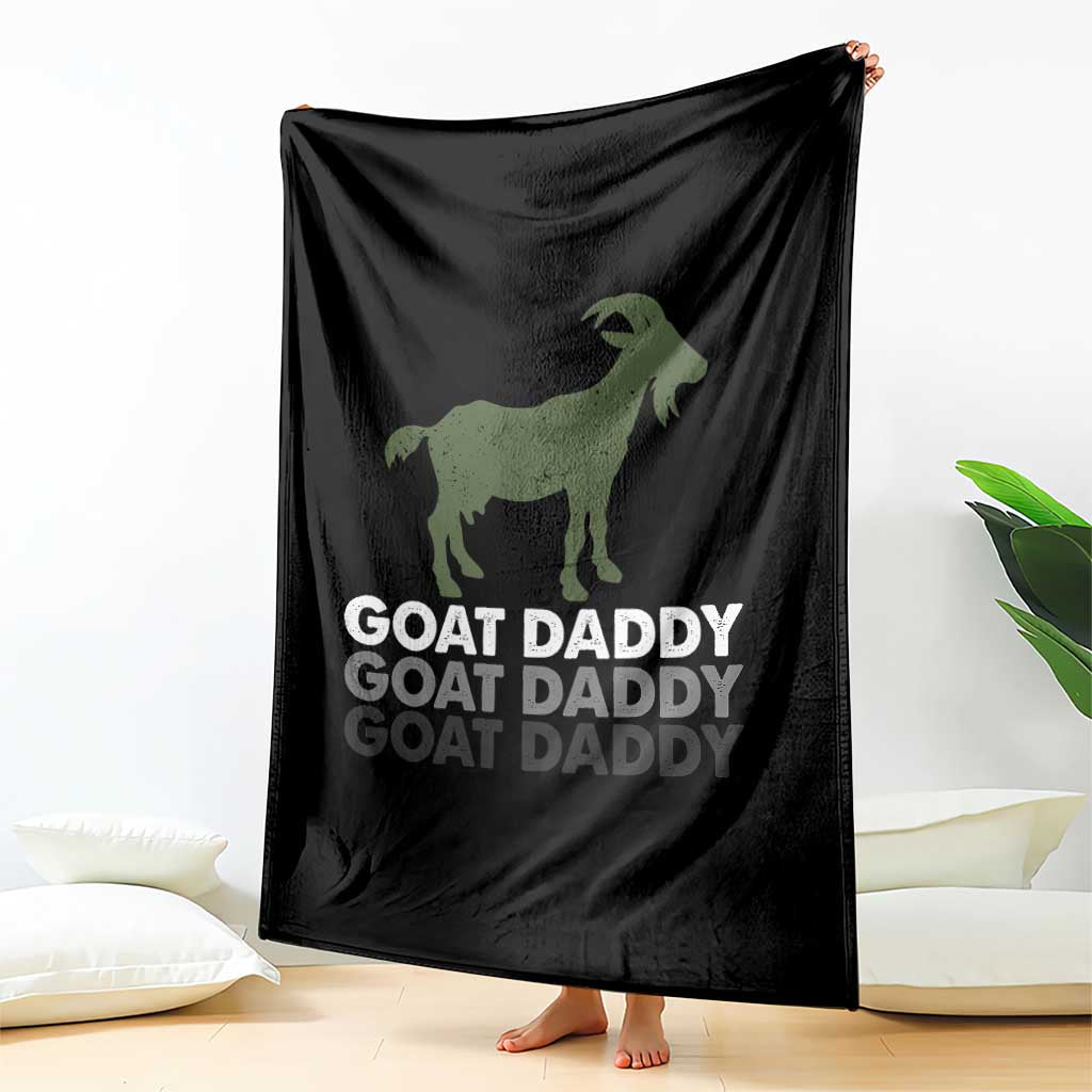 Funny Dad Throw Blanket Funny Goat Daddy Fathers Day Presents For Goat Lovers