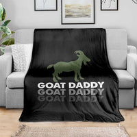 Funny Dad Throw Blanket Funny Goat Daddy Fathers Day Presents For Goat Lovers
