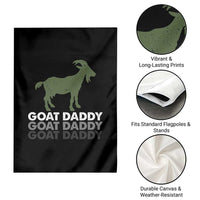 Funny Dad Garden Flag Funny Goat Daddy Fathers Day Presents For Goat Lovers