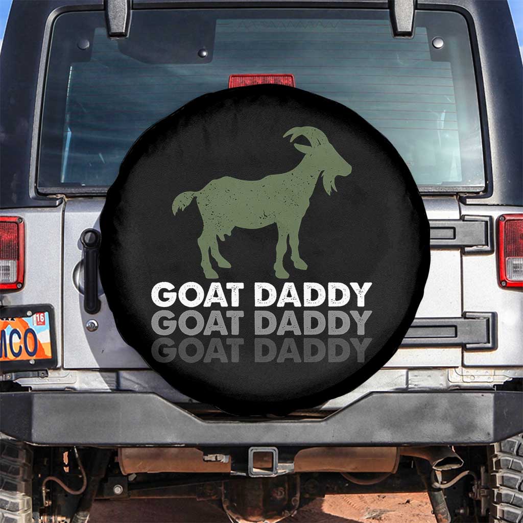 Funny Dad Spare Tire Cover Funny Goat Daddy Fathers Day Presents For Goat Lovers