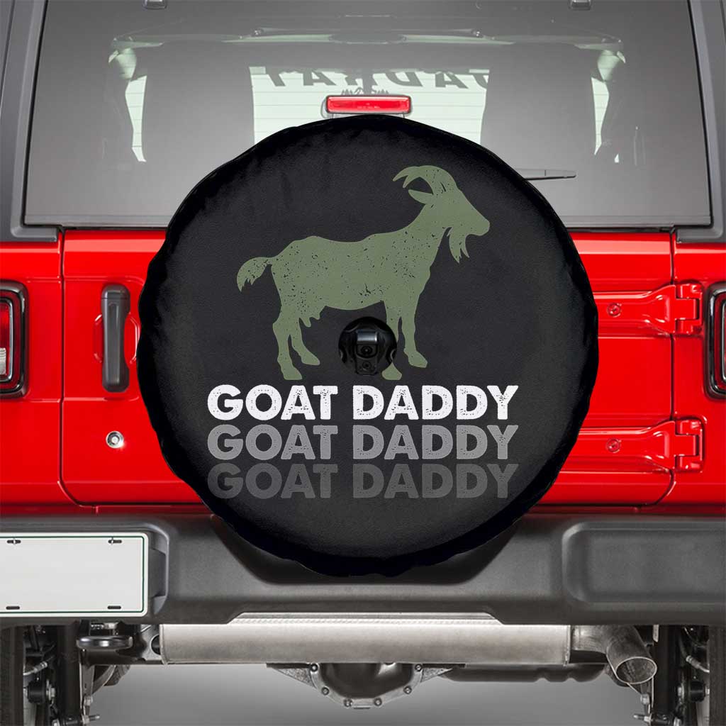 Funny Dad Spare Tire Cover Funny Goat Daddy Fathers Day Presents For Goat Lovers
