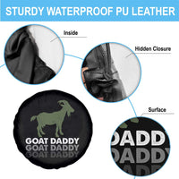 Funny Dad Spare Tire Cover Funny Goat Daddy Fathers Day Presents For Goat Lovers