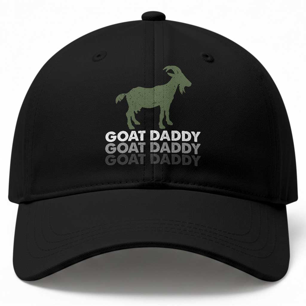 Funny Dad Baseball Cap Funny Goat Daddy Fathers Day Presents For Goat Lovers