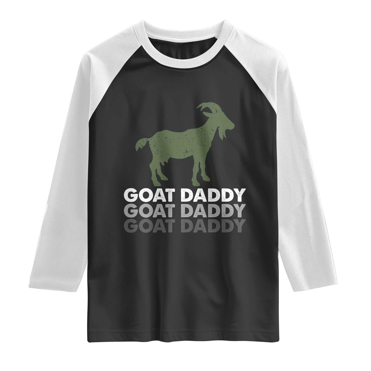 Funny Dad Raglan Shirt Funny Goat Daddy Fathers Day Presents For Goat Lovers