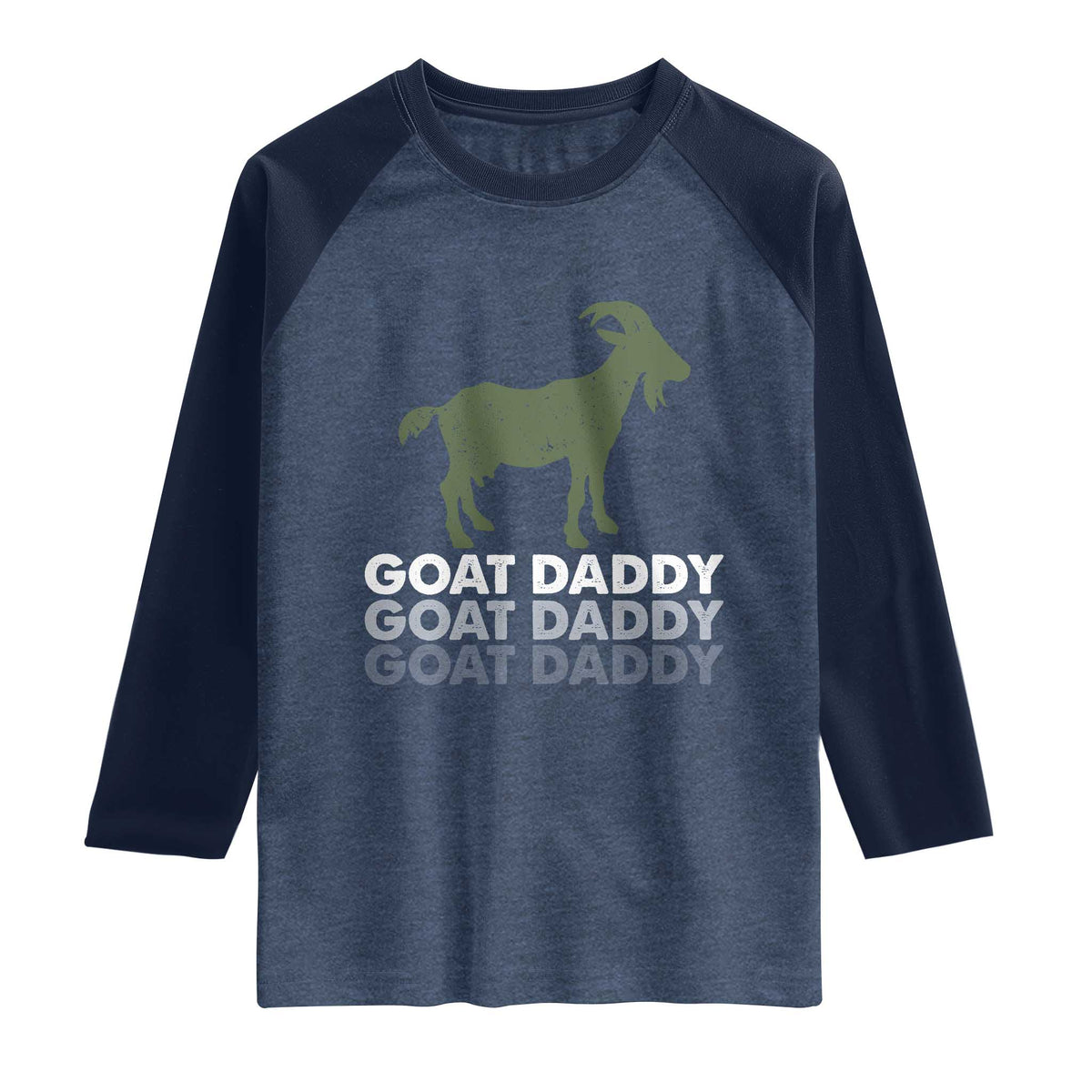 Funny Dad Raglan Shirt Funny Goat Daddy Fathers Day Presents For Goat Lovers