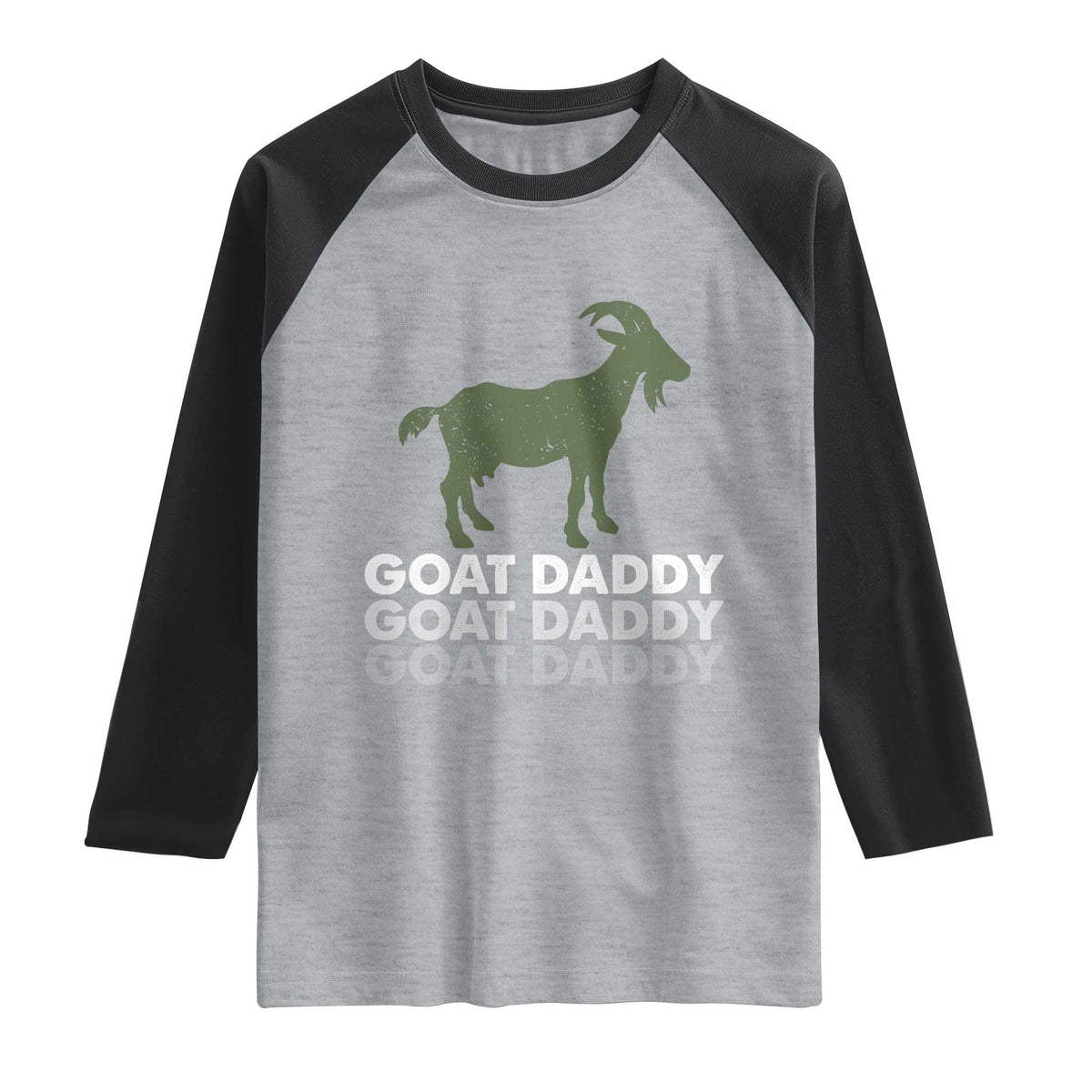 Funny Dad Raglan Shirt Funny Goat Daddy Fathers Day Presents For Goat Lovers
