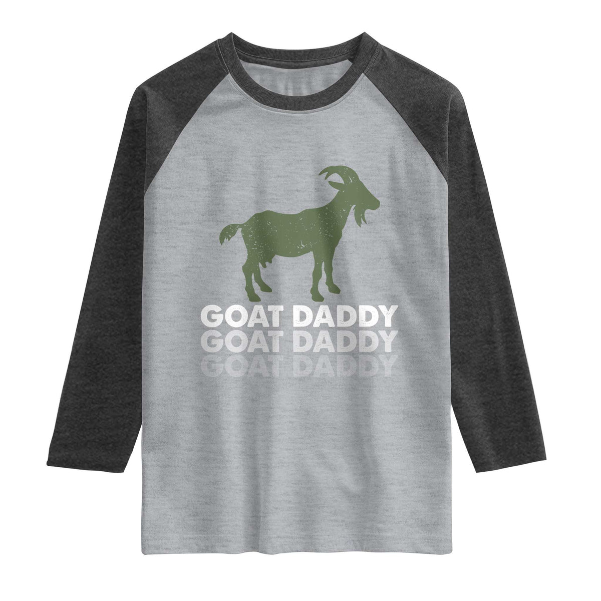 Funny Dad Raglan Shirt Funny Goat Daddy Fathers Day Presents For Goat Lovers